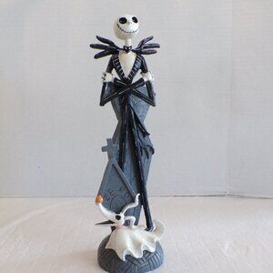 Disney Nightmare Before Christmas Jack Skellington Figurine with Zero 12" #4019